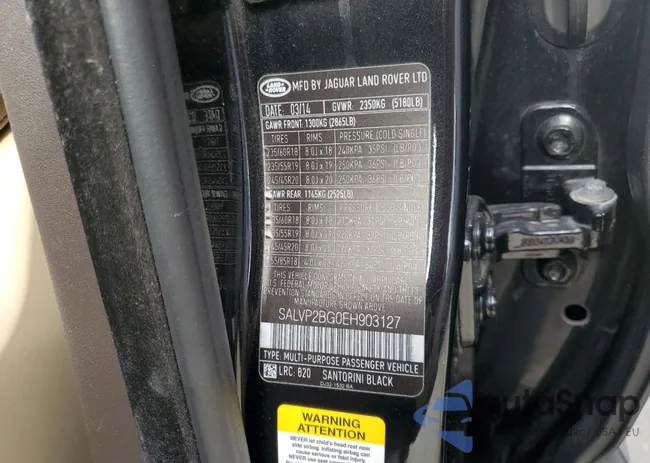 SALVP2BG0EH903127: 91108955