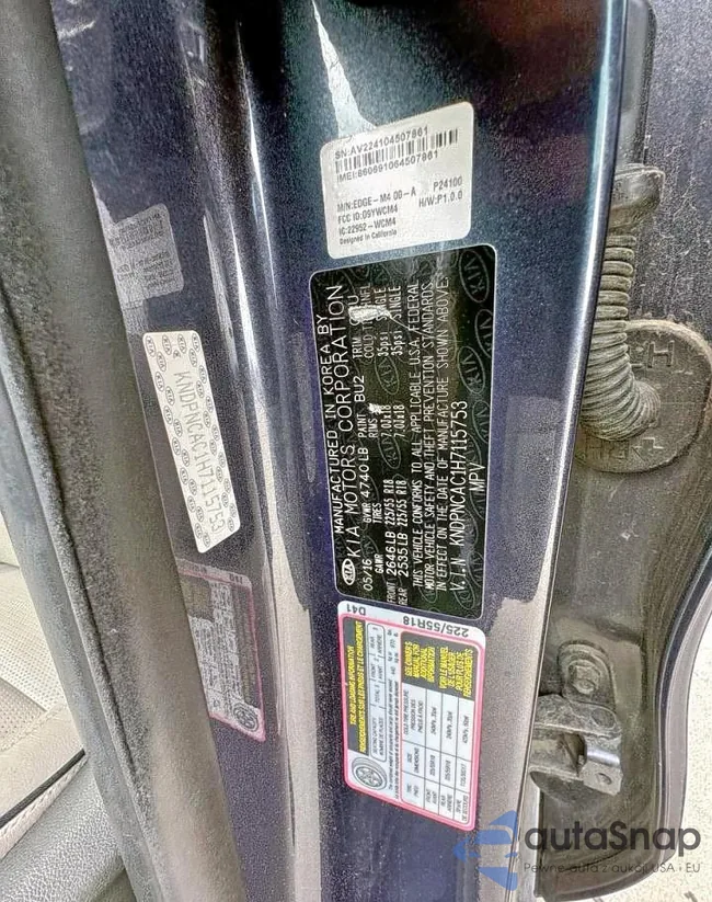 KNDPNCAC1H7115753: 91518805