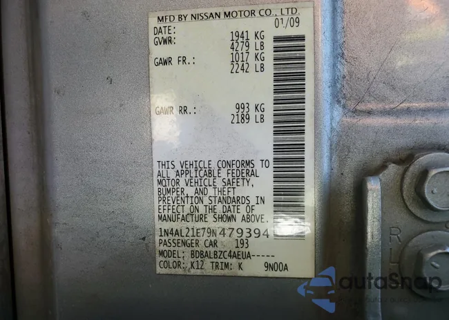 1N4AL21E79N479394: 90434665