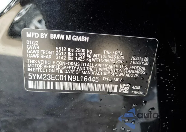 5YM23EC01N9L16445: 91277945