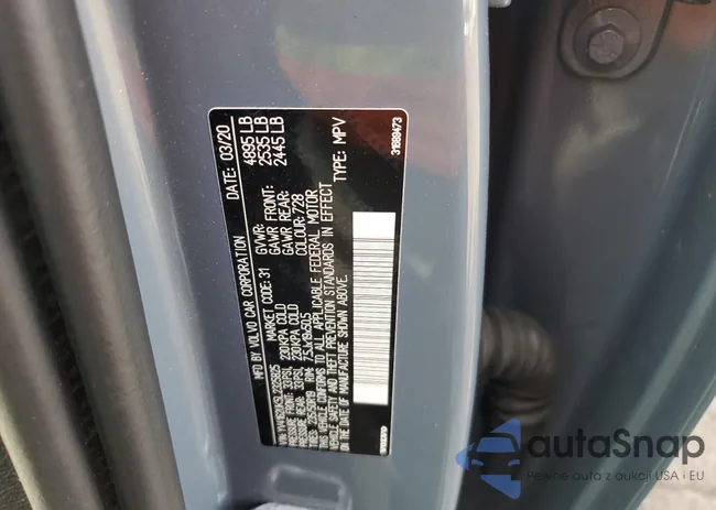 YV4162UK5L2325825: 91810395