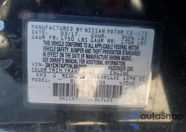 3N1CN7AP7HL862605: 93427985