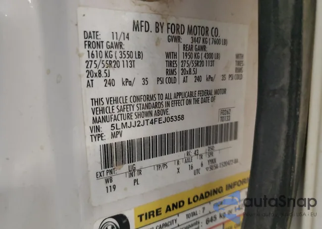 5LMJJ2JT4FEJ05358: 92637265