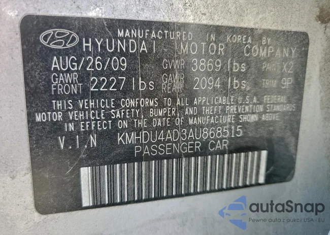 KMHDU4AD3AU868515: 93920335