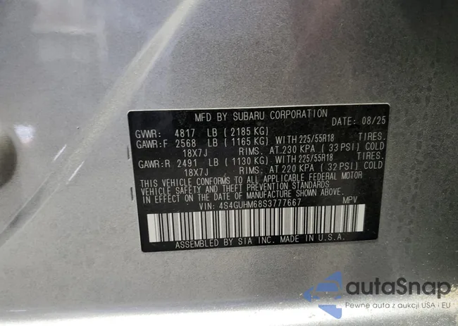 4S4GUHM68S3777667: 91701375