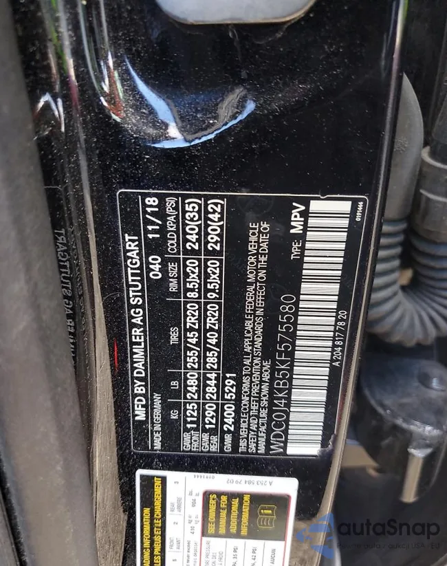 WDC0J4KB5KF575580: 93974435