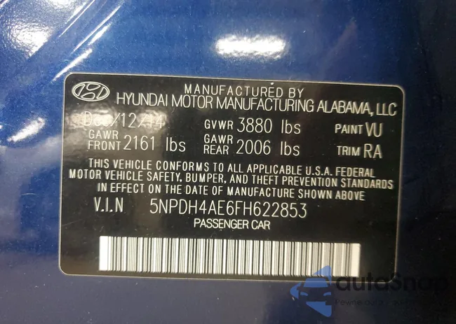 5NPDH4AE6FH622853: 91142465