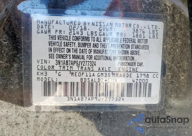 3N1AB7AP9JY277324: 90510435