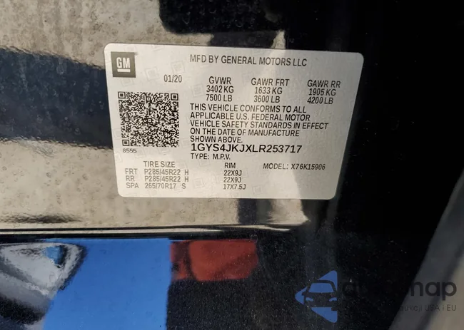 1GYS4JKJXLR253717: 91048665