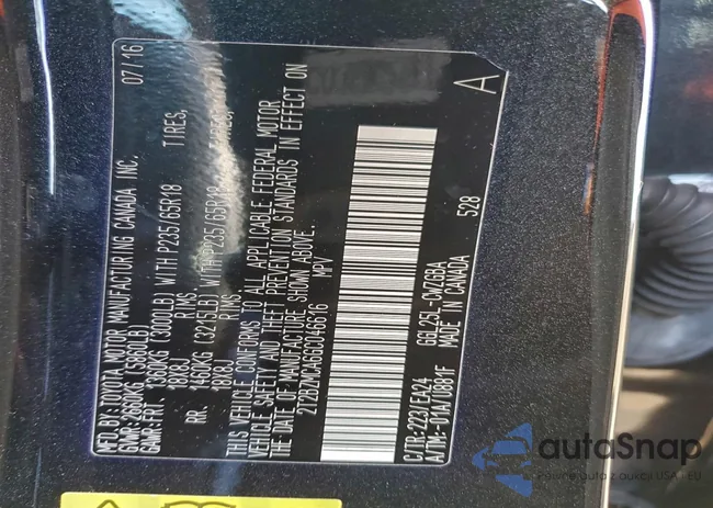 2T2BZMCA6GC046616: 93886725