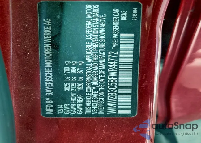 WMWZB3C58FWR44772: 94239665