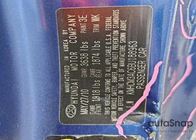 KMHCM3AC6BU188963: 92834665