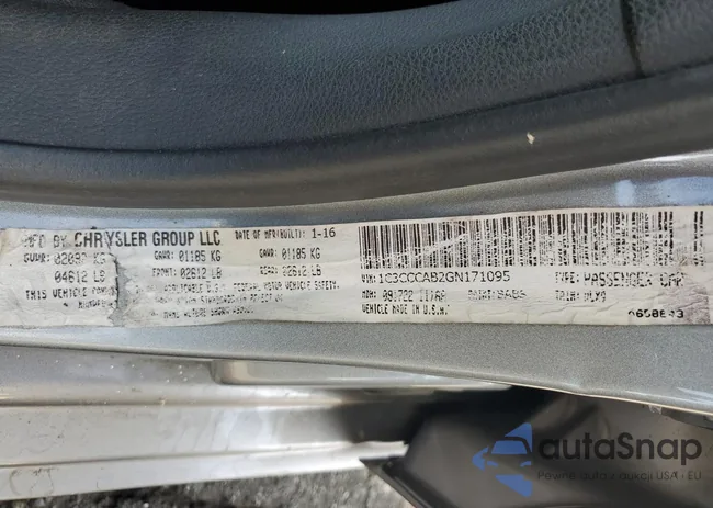 1C3CCCAB2GN171095: 92500335