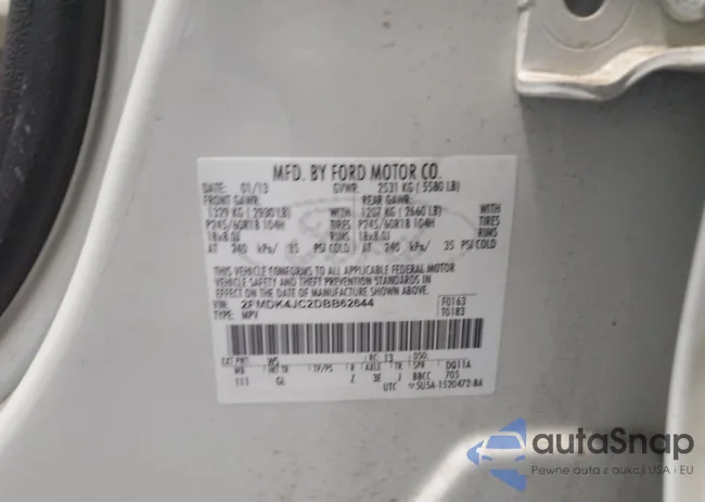 2FMDK4JC2DBB62644: 87116505