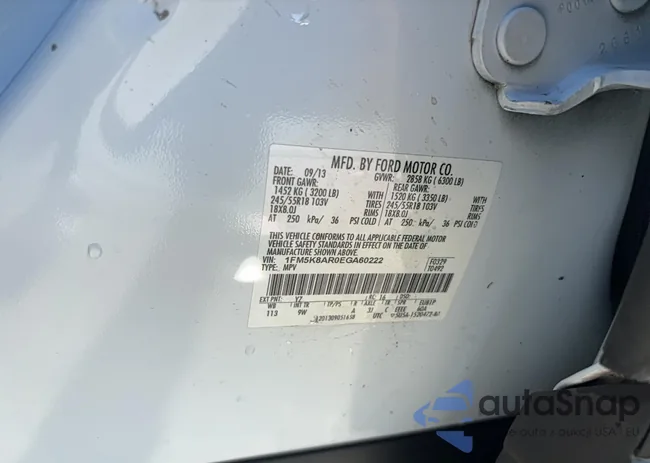 1FM5K8AR0EGA60222: 91508675