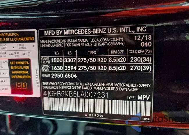 4JGFB5KB5LA007231: 93899945