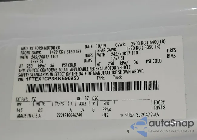 1FTEX1CP3KKE96953: 41619926