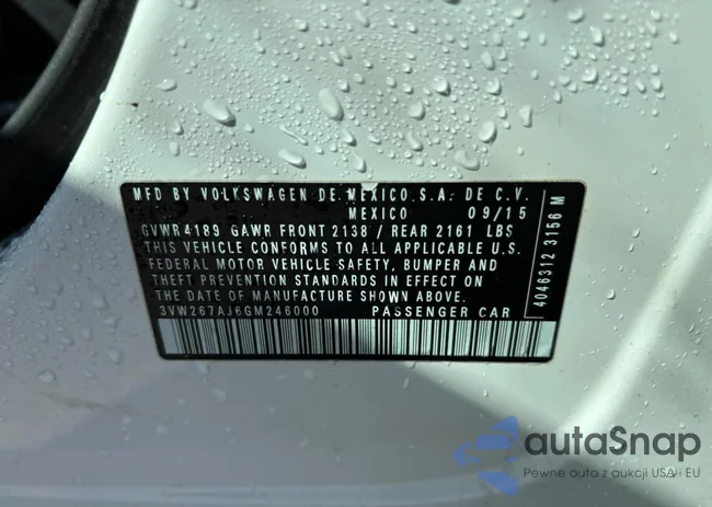 3VW267AJ6GM246000: 91678865