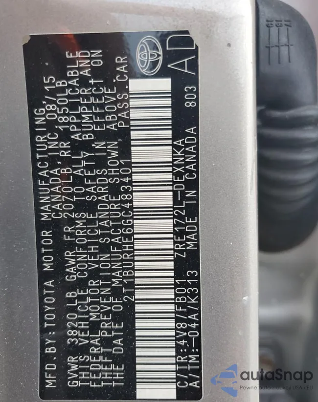 2T1BURHE6GC483401: 92199065