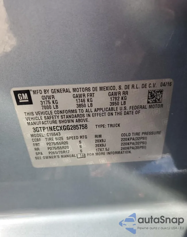 3GTP1NECXGG285758: 90988175