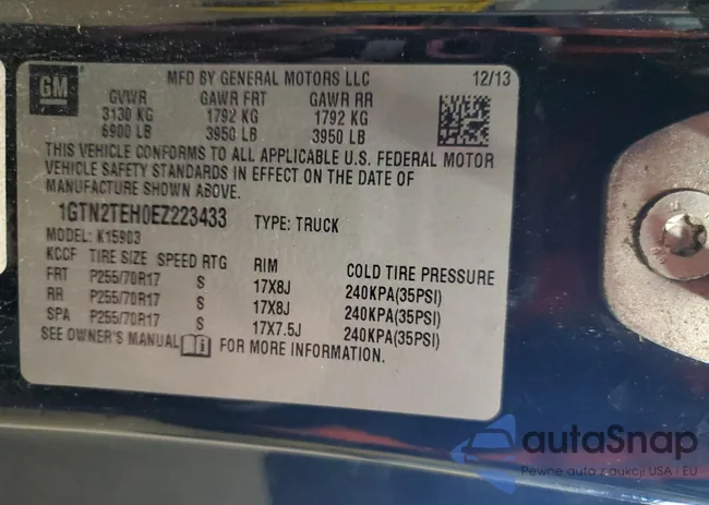 1GTN2TEH0EZ223433: 91651065