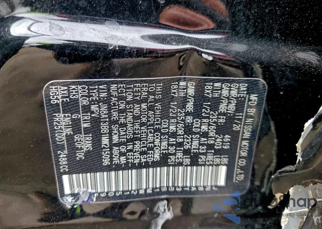 JN8AT3BB1MW215096: 94598955