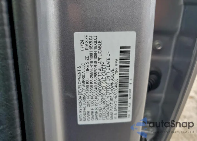 5FNYG1H45SB046830: 94359555