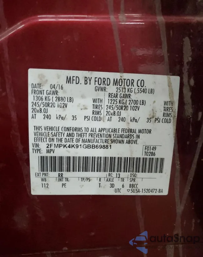 2FMPK4K91GBB69881: 90466045