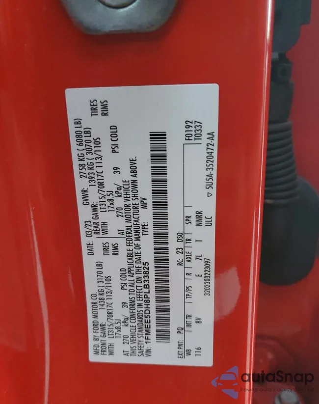 1FMEE5DH8PLB33825: 92269255