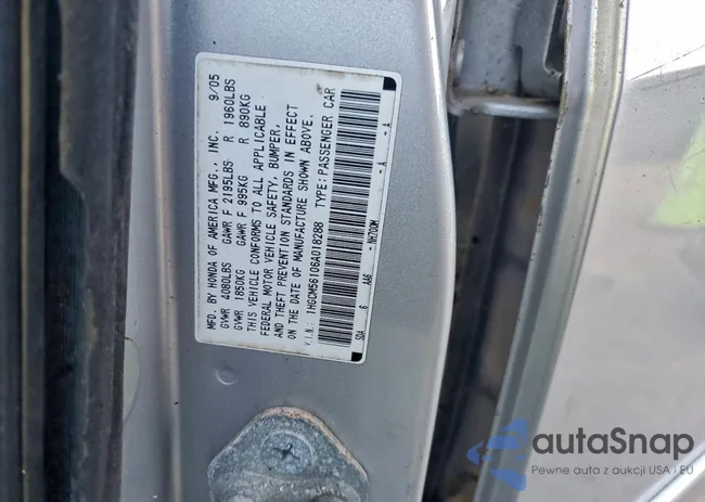 1HGCM56106A018288: 93461925