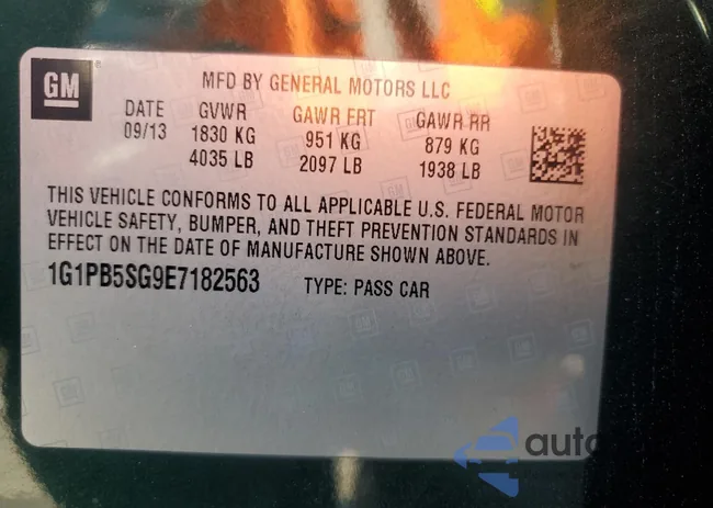 1G1PB5SG9E7182563: 91294995