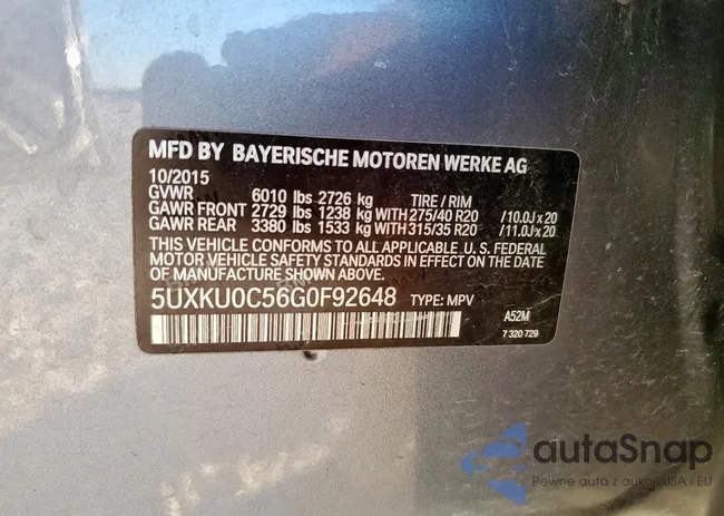 5UXKU0C56G0F92648: 90944515