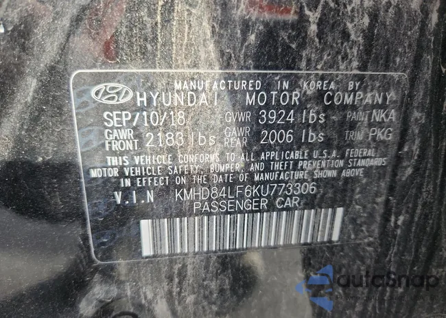 KMHD84LF6KU773306: 92997085