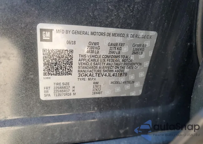 3GKALTEV4JL411279: 91825035