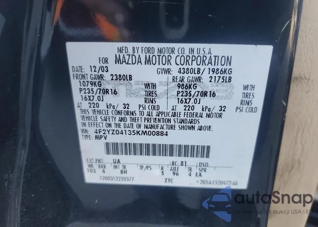 4F2YZ04135KM00884: 91408905