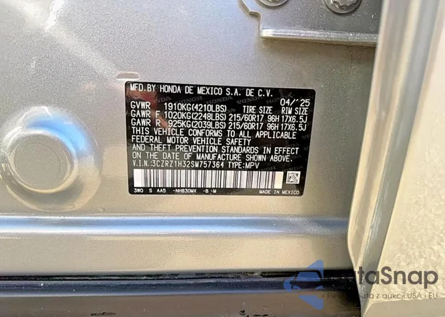 3CZRZ1H32SM757364: 91307085