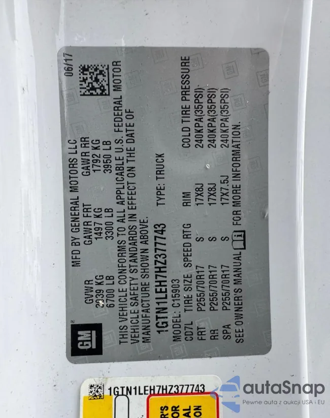 1GTN1LEH7HZ377743: 91503275