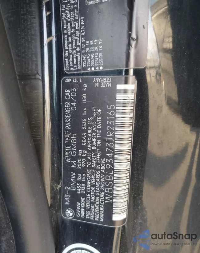 WBSBL93473JR23165: 94058705