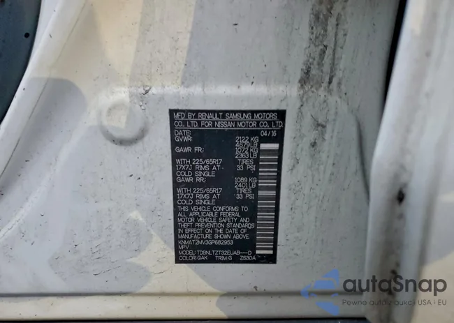 KNMAT2MV3GP682953: 93756005