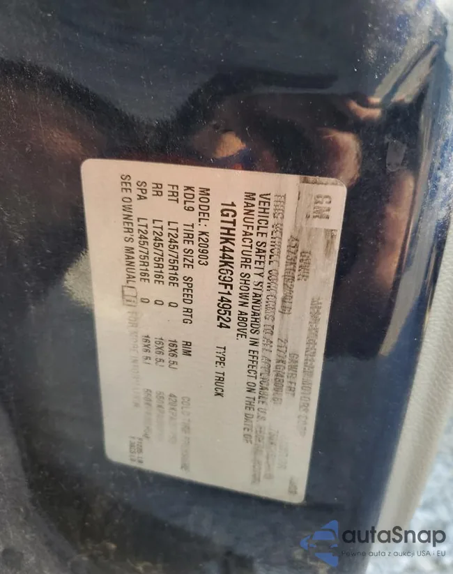 1GTHK44K69F149524: 86809555