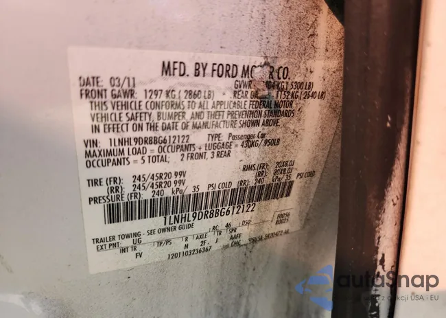 1LNHL9DR8BG612122: 93347305