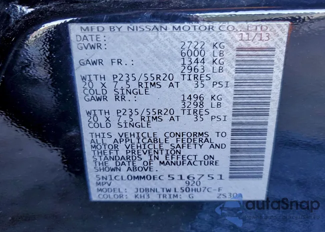 5N1CL0MM0EC516751: 94711925