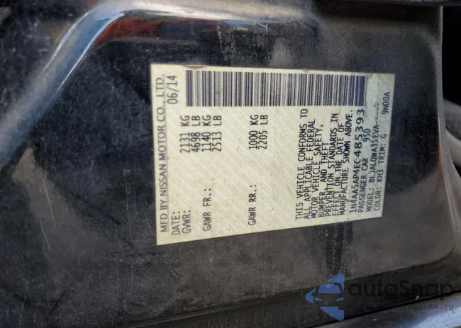 1N4AA5AP4EC485393: 91185485