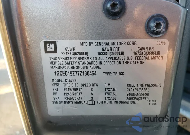 1GCEC19Z77Z130464: 91056415