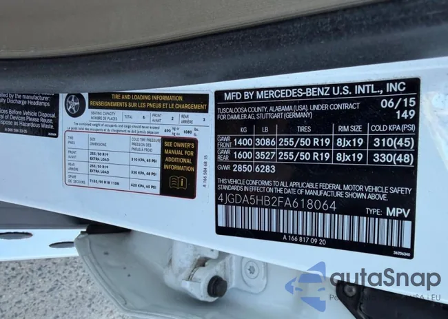 4JGDA5HB2FA618064: 91685465