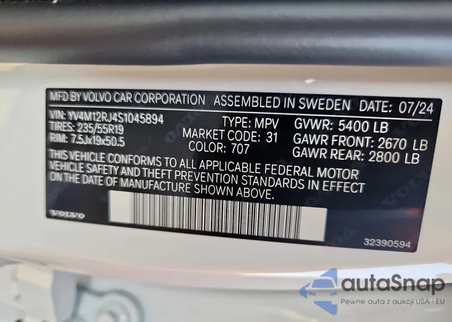 YV4M12RJ4S1045894: 93282855