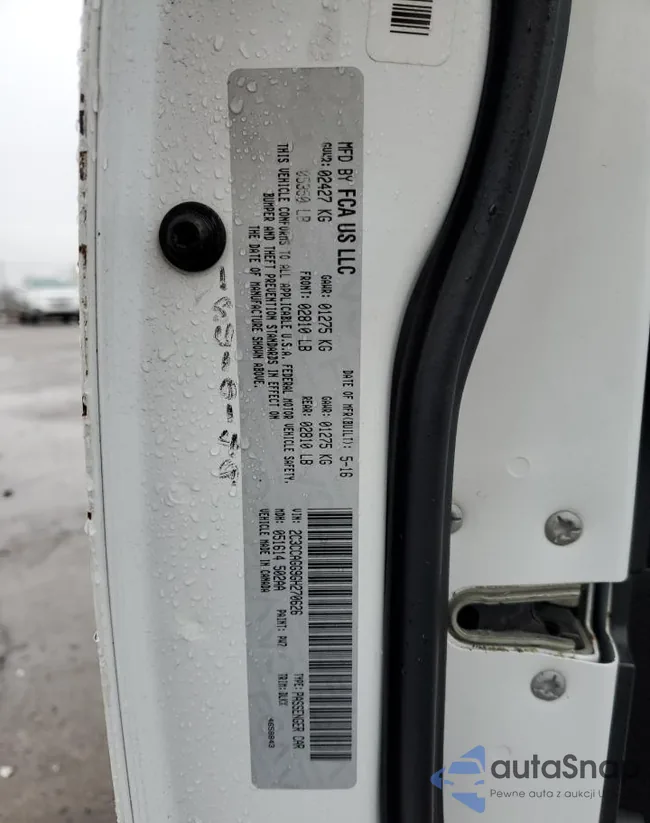 2C3CCAGG9GH270626: 77315953