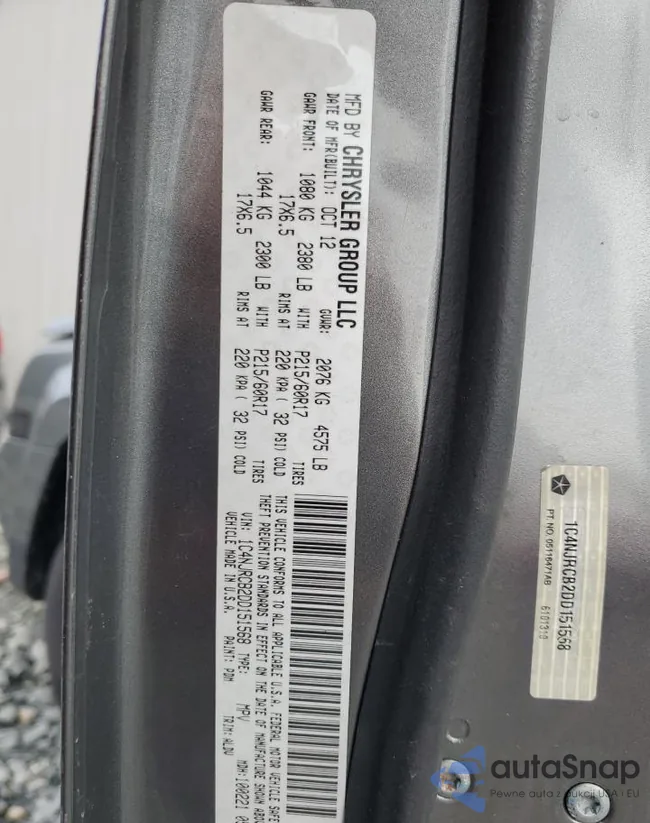 1C4NJRCB2DD151568: 84602204