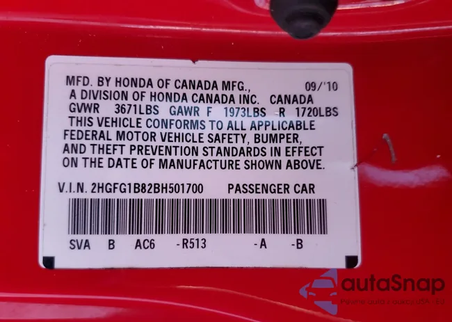 2HGFG1B82BH501700: 83976764