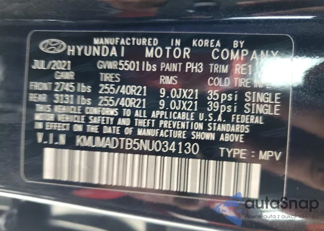 KMUMADTB5NU034130: 85629084